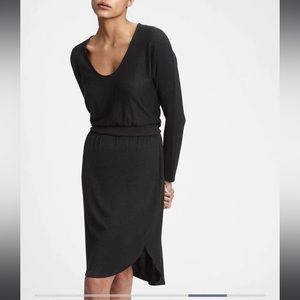 GAP Softspun Banded Waist Dress XL True Black
